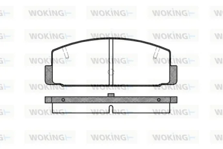Гальмівні колодки зад. Mazda 6/626 1.8-2.5 99-13 WOKING P079320