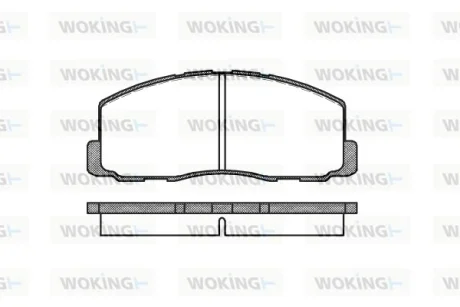 Колодки гальмівні WOKING P0883.00