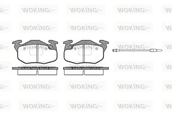 Колодки гальмівні WOKING P0923.96 (фото 1)