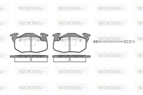 Колодки гальмівні WOKING P0923.96