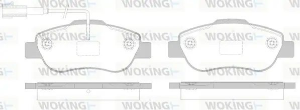 Колодки гальмівні WOKING P10003.02 (фото 1)