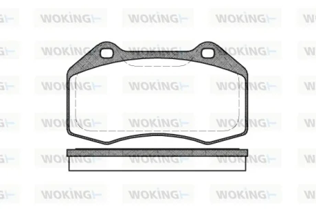 Колодки гальмівні WOKING P10133.00