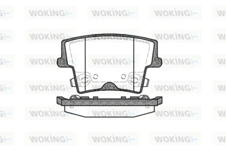 Колодки гальмівні WOKING P10273.08