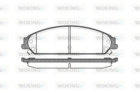 Колодки гальмівні WOKING P10283.08