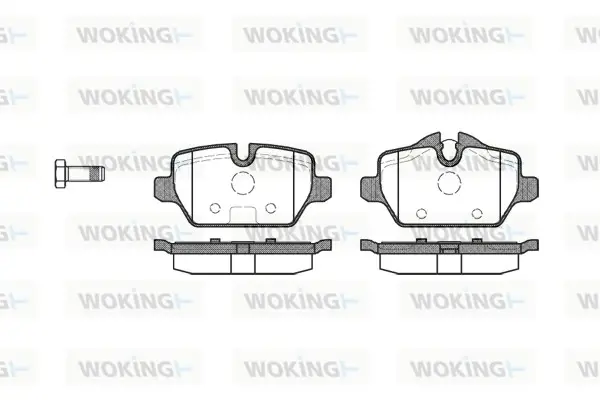 Колодки тормозные диск. задн. (пр-во Remsa) Bmw 1 1.6 03-13,Bmw 1 1.6 06-12,Bmw 1 1.6 10- WOKING P10323.00 (фото 1)