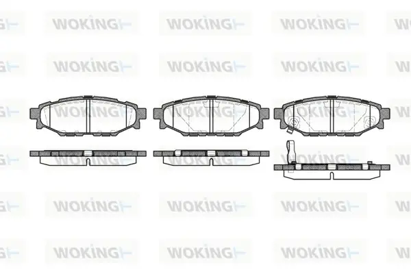 Гальмівні колодки зад. Forester/Impreza/Legacy/Outback09- WOKING P10363.01 (фото 1)