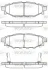 Гальмівні колодки зад. Forester/Impreza/Legacy/Outback09- WOKING P1036312 (фото 1)