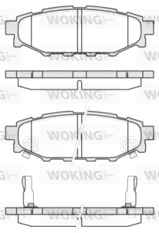 Гальмівні колодки зад. Forester/Impreza/Legacy/Outback09- WOKING P1036312