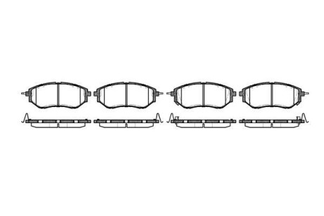 Колодки тормозные дисковые Subaru Forester 13> / Legasy, Outback 09> / Tribeca WOKING P1037302