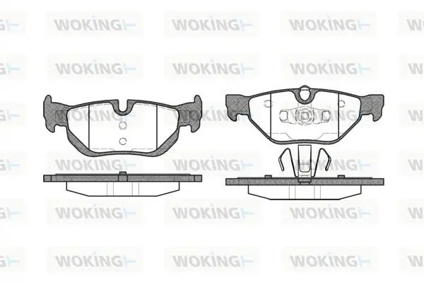 Колодки гальмівні диск. задн. (вир-во Remsa) BMW 1e87 1.6i 2.0i (06-12) WOKING P10453.00 (фото 1)