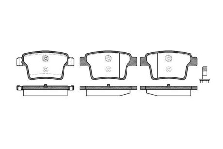 Колодки тормозные дисковые Ford Mondeo III / задн (P10493.10) WOKING P1049310