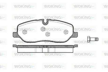 Колодки гальмівні диск. перед. (Remsa) Range Rover III 04> / RR Sport 06> / Discovery III WOKING P10583.00