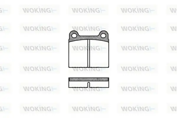 Гальмівні колодки W123/W126/W107 (58-05) WOKING P1063.00 (фото 1)