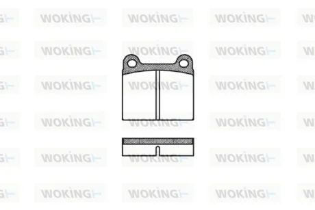 Гальмівні колодки W123/W126/W107 (58-05) WOKING P1063.00