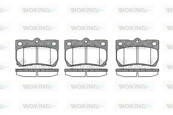 Колодки гальмівні диск. задн. (вир-во Remsa) Lexus Gs (grs19_, uzs19_, urs19_) 3.0 05-11 WOKING P10813.02 (фото 1)