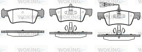 Колодки гальмівні WOKING P10873.01