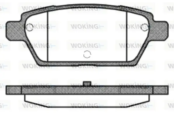 Колодки гальмівні диск. задн. (вир-во Remsa) Mazda 6 I WOKING P10953.10 (фото 1)