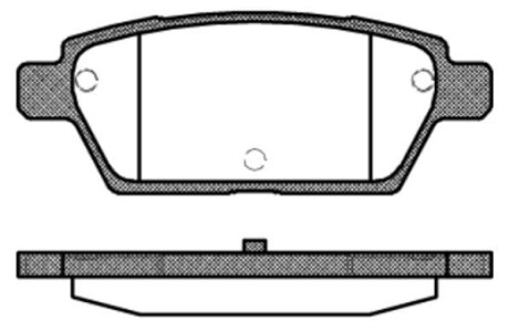 Колодки тормозные диск. задн. (Remsa) Mazda 6 I WOKING P10953.10