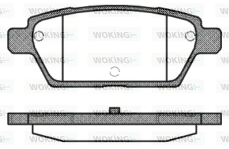 Колодки гальмівні диск. задн. (вир-во Remsa) Mazda 6 I  WOKING P10953.10