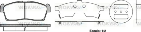 Колодки гальмівні WOKING P10993.00