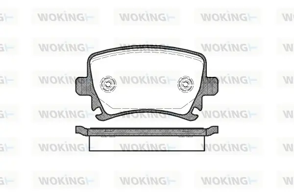 Колодки тормозные диск. задн. (пр-во Remsa) Audi A3 1.4 03-12,Audi A3 1.6 03-12,Audi A3 1.6 08-13 WOKING P11313.00 (фото 1)