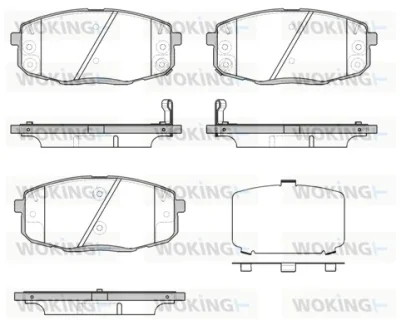 Гальмівні колодки пер. Hyundia i30/KIA C\'eed 02- WOKING P1138312