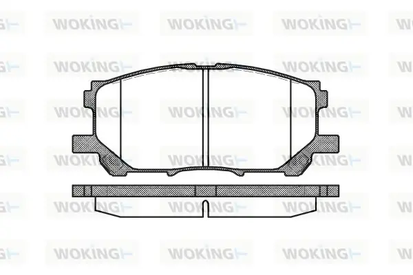 Гальмівні колодки пер. Lexus RX 03-08 (sumitomo) WOKING P1139300 (фото 1)