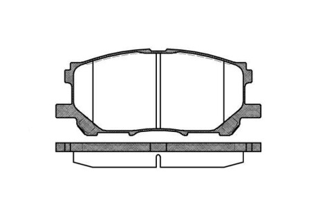 Колодки тормозные дисковые Lexus RX300-330-350 03>08 08>15 / перед (P11393.00) W WOKING P1139300