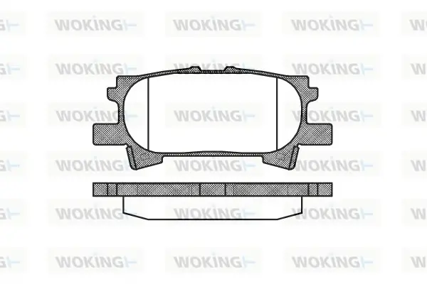 Гальмівні колодки зад. Lexus RX 03-08 (sumitomo) WOKING P1140300 (фото 1)