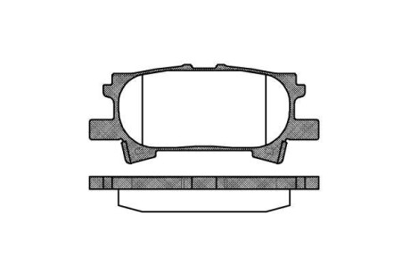 Колодки тормозные дисковые Lexus RX 300-330-350 03>08 / задн Sumitomo ver. (P114 WOKING P1140300