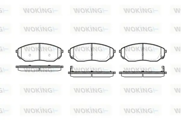 Колодки гальмівні WOKING P11413.02 (фото 1)