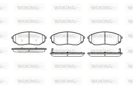 Колодки гальмівні WOKING P11413.02