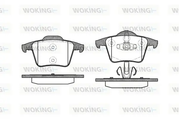 Колодки гальмівні диск. задн. (вир-во Remsa) Volvo XC90 (02-15) WOKING P11443.00 (фото 1)