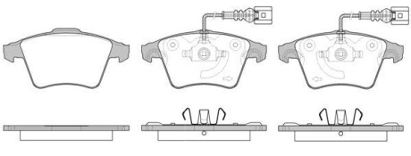 Колодки тормозные дисковые VAG Touareg 02>10 / Cayenne 07>10 / перед ATE ver. (P WOKING P1145322