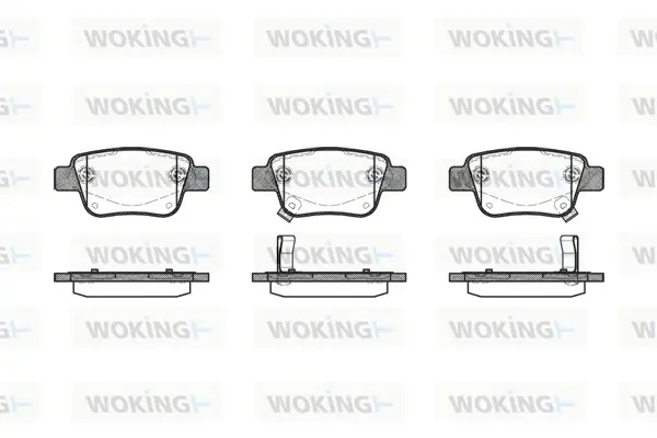Гальмівні колодки зад. Toyota Avensis 00-08 (Bosch) WOKING P11473.02 (фото 1)