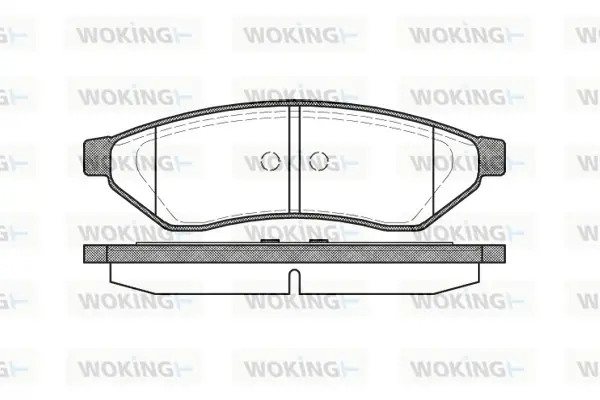 Колодки гальмівні диск. задн. (вир-во Remsa) Chevrolet Epica Evanda (P11493.00) WOKING P1149300 (фото 1)