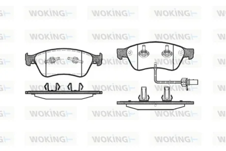 Колодки гальмівні WOKING P11563.02