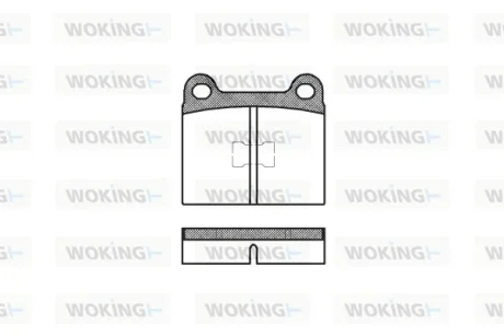 Колодки гальмівні WOKING P1173.00