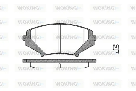 Колодки гальмівні WOKING P11803.01