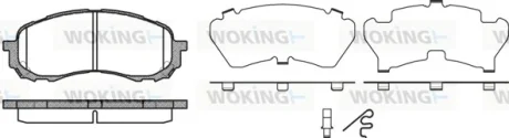 Колодки гальмівні WOKING P11813.11