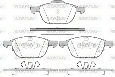 Колодки гальмівні диск. перед. (вир-во Remsa) Ford Focus iii Electric 10-  WOKING P11823.12