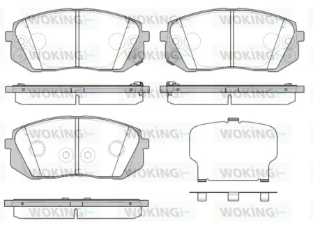 Колодки гальмівні WOKING P12023.52