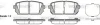 Колодки тормозные дисковые Hyundai ix35, Kia Carens III / задн (P12033.02) WOKIN WOKING P1203302 (фото 1)