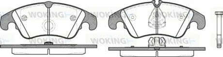 Гальмівні колодки пер. Audi A4/A5/A6/A7/Q7 08- (Lucas) WOKING P1204310