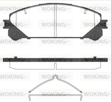 Колодки гальмівні WOKING P12123.00