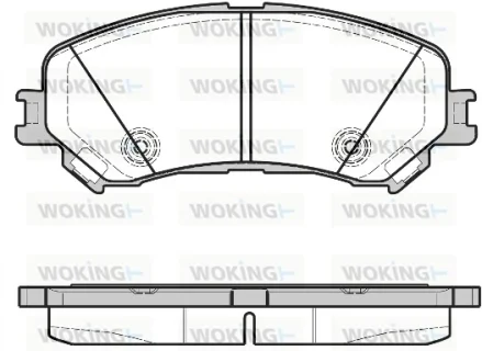 Колодки гальмівні WOKING P12183.20