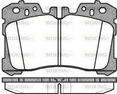 Колодки гальмівні WOKING P12203.00