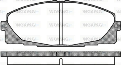 Колодки гальмівні WOKING P12253.00