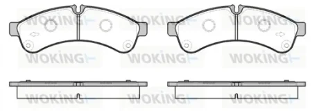 Колодки гальмівні диск. задн. (вир-во Remsa) Iveco Daily 06> 11> 14> WOKING P12393.00