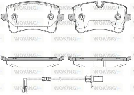 Колодки гальмівні WOKING P12433.20